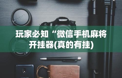 玩家必知“微信手机麻将开挂器(真的有挂)