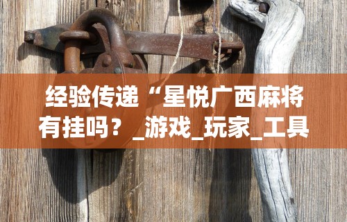 经验传递“星悦广西麻将有挂吗?_游戏_玩家_工具 经验传递“星悦广西麻将有挂吗?_游戏_玩家_工具