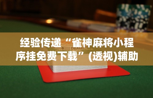 开挂辅助工具“海讯河源麻将和平版有挂吗	”开挂神器{透视辅助}全揭秘
