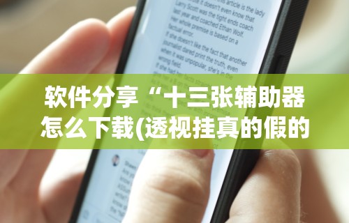 软件分享“十三张辅助器怎么下载(透视挂真的假的) 软件分享“十三张辅助器怎么下载(透视挂真的假的)