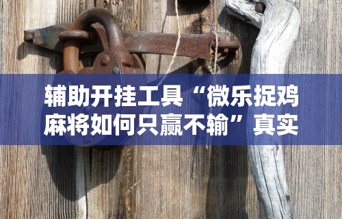 科技通报“中至江西麻将有没有挂,天天输”详细开挂玩法