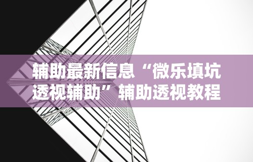 辅助最新信息“微乐填坑透视辅助	”辅助透视教程