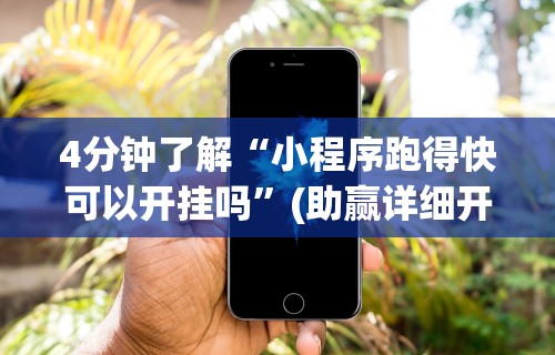 4分钟了解“小程序跑得快可以开挂吗	”(助赢详细开挂教程)