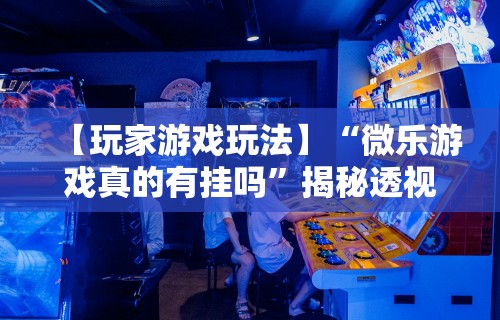 【玩家游戏玩法】“微乐游戏真的有挂吗”揭秘透视辅助万能挂