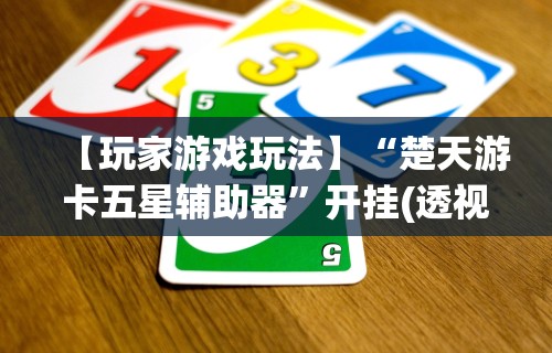 【玩家游戏玩法】“楚天游卡五星辅助器”开挂(透视)辅助教程