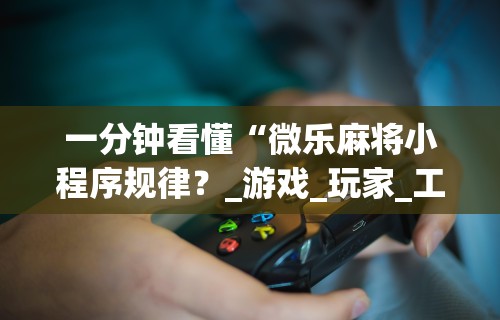 一分钟看懂“微乐麻将小程序规律？_游戏_玩家_工具