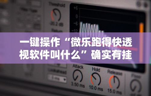 一键操作“微乐跑得快透视软件叫什么”确实有挂