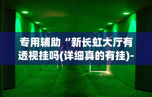 专用辅助“新长虹大厅有透视挂吗(详细真的有挂)-知乎 专用辅助“新长虹大厅有透视挂吗(详细真的有挂)-知乎