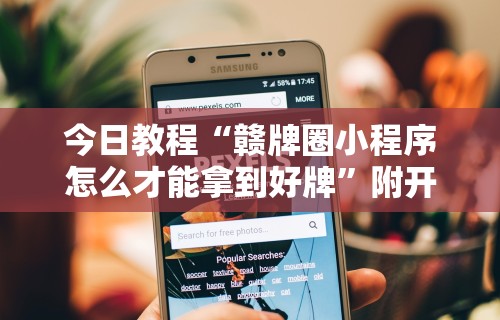 今日教程“赣牌圈小程序怎么才能拿到好牌”附开挂脚本详细步骤