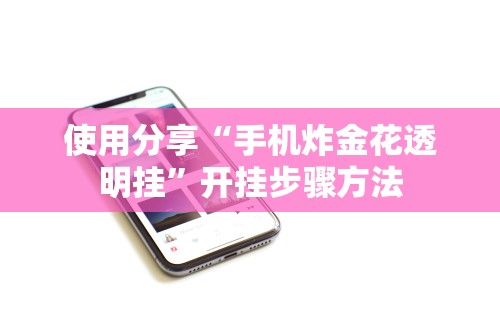 使用分享“手机炸金花透明挂”开挂步骤方法