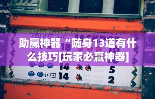 助赢神器“随身13道有什么技巧[玩家必赢神器]