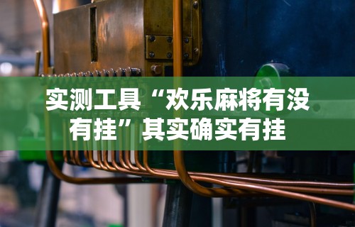 实测工具“欢乐麻将有没有挂”其实确实有挂