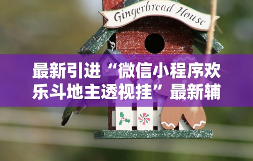 最新引进“微信小程序欢乐斗地主透视挂”最新辅助详细教程