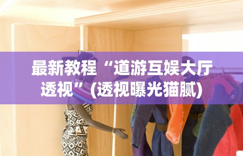最新教程“道游互娱大厅透视	”(透视曝光猫腻)