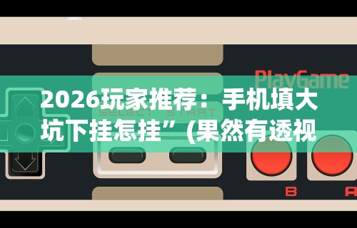 2026玩家推荐：手机填大坑下挂怎挂”(果然有透视挂)